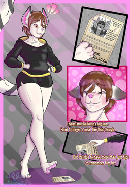 anthro blush brown_eyebrows brown_eyes brown_hair clothed clothing eyebrows femboy fur hair implied_perma male missing_poster paws perma solo text vore white_body white_fur atelierphos phos felid feline mammal english_text hi_res