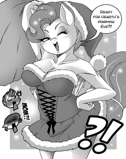 anthro biped breasts christmas_clothing christmas_headwear clothed clothing countershade_body dialogue dress exclamation_point eyelashes feathered_wings feathers female hair hand_on_hip hat headgear headwear holidays mature_female one_eye_closed pupils question_mark santa_hat smile speech_bubble tail text thick_thighs wings boastudio christmas hasbro mlp_g5 my_little_pony mythology pipp_petals_(mlp) queen_haven_(mlp) zipp_storm_(mlp) equid equine mammal mythological_creature mythological_equine pegasus english_text hi_res daughter_(lore) mother_(lore) mother_and_child_(lore) mother_and_daughter_(lore) parent_(lore) parent_and_child_(lore) parent_and_daughter_(lore)