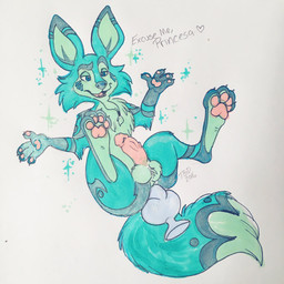 anal anal_penetration balls blue_body blue_eyes blue_fur dildo erection facial_hair feet feral fur genitals goatee hindpaw humanoid_genitalia humanoid_penis male nude paws penetration penis sex_toy simple_background smile soles solo text toes tbid disney elena_of_avalor zuzo canid canine fox ghost mammal spirit 1:1 2016 english_text hi_res traditional_media_(artwork)