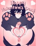 absurd_res animal_humanoid anus balls black_hair black_nails blush bro_aniki butt cat_humanoid clothing colored_nails doomer_(bro_aniki) doomer_(meme) doomer_boy english_text feet feet_up felid felid_humanoid feline feline_humanoid femboy genitals gesture hair heart_eyes heart_symbol hi_res holidays humanoid humanoid_genitalia humanoid_penis legs_up legwear light_body light_skin looking_away male mammal mammal_humanoid meme nails paw_socks pawpads paws penis pink_pawpads presenting presenting_anus presenting_hindquarters shy soles solo spread_legs spreading submissive submissive_male sweatshirt tail text thigh_highs toebeanies valentine's_day wide_hips wolf_tail