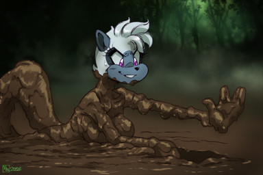 anthro bodily_fluids breasts dirty eyelashes female female_anthro forest fur glistening grey_body grey_fur jungle mud muddy nude plant purple_eyes smile solo sweat sweatdrop tree doronkomajo idw_publishing sega sonic_the_hedgehog_(comics) sonic_the_hedgehog_(idw) sonic_the_hedgehog_(series) tangle_the_lemur lemur mammal primate ring-tailed_lemur strepsirrhine 2026 hi_res