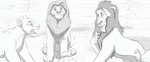 child disney dominant dominant_male felid female feral group hi_res kula lion male mammal mane monochrome mufasa open_mouth pantherine radixpanther sarafina_(the_lion_king) scar scar_(the_lion_king) shocked sketch sketch_background the_giant_hamster the_lion_king young young_feral