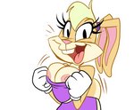 2021 anthro breasts buckteeth clothing dr._pizza_boi female flashing gloves handwear lagomorph leporid lola_bunny looney_tunes mammal nipples rabbit simple_background solo teeth the_looney_tunes_show warner_brothers white_background