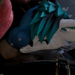 animal_genitalia animal_penis anthro armwear balls bdsm black_latex blue_body blue_eyes blue_fur blue_penis bondage_gear brown_body brown_fur brown_sheath canine_genitalia canine_penis clothed clothing duo erection fur genitals glistening glistening_body hair kneeling kneeling_on_ground latex latex_armwear latex_clothing latex_legwear latex_skinsuit legwear male male/male multicolored_body multicolored_fur multicolored_hair muscular muscular_male penile penis red_body red_fur reflection sheath skinsuit tight_clothing under_table worship thatnamibianguy isaacjexo vapocute jex rexouium 1:1 3d_(artwork) absurd_res digital_media_(artwork) hi_res