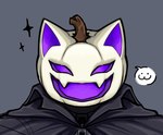 :3 clothing coat for_a_head grey_background male pumpkin_head purple_eyes purple_inner_ear purple_light simple_background solo speech_bubble star stem topwear white_body rylouve roblox animal_humanoid cat_humanoid felid felid_humanoid feline feline_humanoid humanoid mammal mammal_humanoid object_head digital_media_(artwork) icon