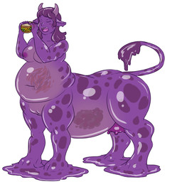 belly big_belly breasts breasts_and_teats eating female food nipples obese obese_female obese_taur open_mouth overweight overweight_female overweight_taur simple_background slime solo stuffing teats translucent translucent_body udders weight_gain white_background alorok bovid bovid_taur bovine bovine_taur cattle cattle_taur goo_creature humanoid mammal mammal_taur taur 1:1 hi_res source_request