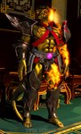 abs anthro armor athletic athletic_anthro athletic_male black_sclera claws detailed_background feet fingers glowing glowing_markings gold_body gold_scales inside knight long_tail male markings medieval muscular muscular_anthro muscular_male muscular_thighs pecs solo tail toe_claws toes warrior yellow_eyes viper-desires vernon_(viper-desires) reptile scalie snake 2023 3d_(artwork) artist_name digital_media_(artwork) source_filmmaker_(artwork) watermark