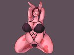 anthro belly bra breasts cleavage clothed clothing curvy_anthro curvy_female curvy_figure female lingerie obese overweight overweight_female presenting presenting_breasts slightly_chubby slightly_chubby_anthro slightly_chubby_female solo thick_thighs topwear underwear vulpgulps vee_jay_(vjsins) lagomorph leporid mammal rabbit absurd_res hi_res