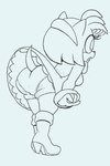 accessory anthro bent_over boots bracelet butt clothing dress female footwear freckled_butt freckles hair_accessory hairband hand_on_face high_heeled_boots high_heels jewelry looking_away muffin_top panties shoes slightly_chubby slightly_chubby_female smile solo thick_thighs underwear thedjtc sega sonic_the_hedgehog_(series) amy_rose eulipotyphlan hedgehog mammal hi_res sketch