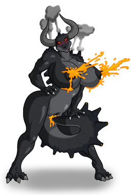 anthro autopenetration big_breasts big_tail biped blush bodily_fluids breasts cum female genital_fluids genitals horn huge_breasts lactating lactating_lava lava long_tail looking_at_viewer masturbation nipples non-mammal_breasts non-mammal_nipples nude orgasm penetration simple_background solo spread_legs spreading standing tail tail_fetish tail_in_own_pussy tail_in_vagina tail_insertion tail_masturbation tail_play thick_tail unusual_bodily_fluids unusual_cum unusual_genital_fluids unusual_lactation vaginal vaginal_masturbation vaginal_penetration vulva white_background wide_hips lordstevie mythology dragon mythological_creature mythological_scalie reptile scalie 2011 digital_media_(artwork)
