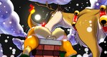 2019 anal anthro backsack balls charmander chimney christmas deep_rimming deer detailed_background duo fan_character feet feral generation_1_pokemon genitals hadou_(satsui-n0-had0u) holidays male male/male mammal new_world_deer nintendo oral pokemon pokemon_(species) quadruped reindeer rimming rudolph_the_red-nosed_reindeer saliva_on_anus saliva_on_balls satsui-n0-had0u sex size_difference snow soles stuck