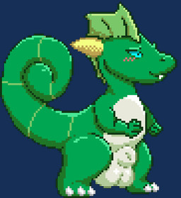 animal_genitalia balls belly blue_eyes blush claws curled_tail feral fin genitals green_body head_fin horn idle_animation male sheath snaggle_tooth solo standing tail thick_thighs white_belly vorochi yang_(artist) mythology dragon mythological_creature mythological_scalie scalie wingless_dragon animated digital_media_(artwork) low_res pixel_(artwork)