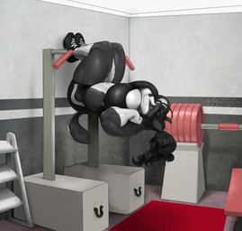 anthro athletic_wear breasts exercise female gym muscle_tone muscular muscular_anthro muscular_female solo training workout workout_clothing tankh canid canine canis collie domestic_dog herding_dog mammal pastoral_dog sheepdog hi_res