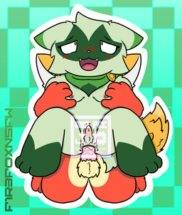 anthro blush blush_lines bodily_fluids breast_grab breasts dialated_pupils duo ears_down ejaculation expressive front_view genital_fluids genitals gift hand_on_breast herm intersex intersex/male kemono kneeling legs_up lifting_up looking_pleasured male overstimulation pattern_background penis pivoted_ears sex simple_background small_breasts spread_legs spreading squirting_precum throbbing throbbing_penis twitching vaginal_fluids vaginal_squirting vulva wet f1r3f0xnsfw nintendo pokemon matcha_(hotcocoakitty) canid canine floragato fox generation_9_pokemon mammal pokemon_(species) digital_drawing_(artwork) digital_media_(artwork) trans_(lore) trans_woman_(lore)