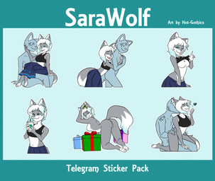 accidental_holly anthro beverage breasts butt female gift holidays holly_(plant) on_bottom on_top plant presenting presenting_hindquarters reverse_cowgirl_position sex straddling telegram_sticker text hot-gothics christmas canid canine canis mammal wolf english_text
