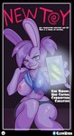 absurd_res blue_clothing bottomwear breast_out breasts bunny_enid cartoon_network cellphone cheating_girlfriend clothing comic corruption cover cover_art cover_page electronics english_text enid_(ok_k.o.!_lbh) female fur glowhorn hair heart_eyes heart_symbol hi_res holding_object holding_phone hotpants hypnosis infidelity lagomorph leporid licking licking_lips looking_at_viewer mammal mind_control ok_k.o.!_let's_be_heroes phone purple_body purple_fur purple_hair rabbit shorts sitting smartphone solo text text_message tongue tongue_out