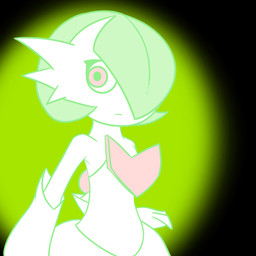 3_fingers ambiguous_gender black_background fingers green_glow green_hair hair hair_over_eye looking_at_viewer not_furry one_eye_obstructed red_eyes simple_background solo malegardevoir nintendo pokemon generation_6_pokemon humanoid mega_evolution mega_gardevoir pokemon_(species) 1:1 half-length_portrait portrait source_request unavailable_at_source