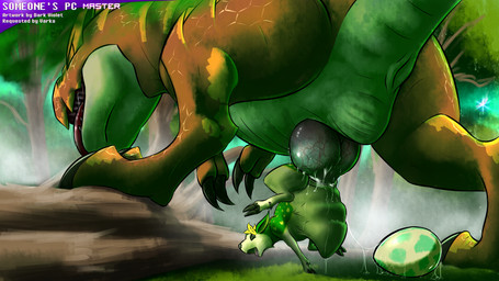 abdominal_bulge animal_genitalia big_penis biped dominant duo erection extreme_penetration female female_penetrated feral feral_on_feral genital_slit genitals hooves interspecies knot larger_dom male male/female male_penetrating male_penetrating_female penetration penis penis_shaped_bulge quadruped ridiculous_fit sex size_difference tight_fit vaginal dark_violet nintendo pokemon someone's_pc deer deerling dinosaur fossil_pokemon generation_5_pokemon generation_6_pokemon mammal pokemon_(species) prehistoric_species reptile saurischian scalie summer_deerling theropod tyrantrum 16:9 hi_res story story_in_description widescreen
