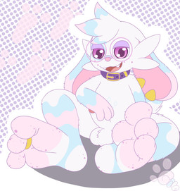 3_toes anthro arm_on_leg balls collar convenient_censorship digit_ring ear_piercing ear_ring eyewear fangs feet foot_fetish foot_focus freckles genitals glasses hand_on_penis jewelry male penis piercing ring ring_piercing sitting smug smug_face solo teasing_with_feet teeth toe_ring toes gil_softpaws nintendo pokemon gil_softpaws_(character) generation_8_pokemon lagomorph leporid mammal pokemon_(species) rabbit scorbunny hi_res