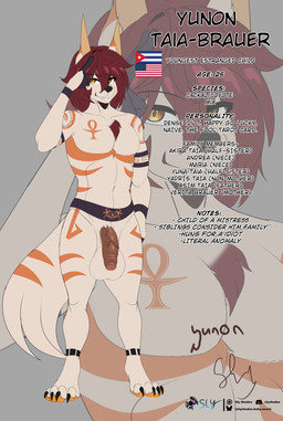 american_flag ankh anthro athletic balls big_balls big_penis biped cuban cuban_flag digitigrade fangs feet foreskin fur fur_markings genitals glans hair hindpaw huge_balls humanoid_genitalia humanoid_penis male male_anthro markings multicolored_body orange_eyes partially_retracted_foreskin paws penis short_hair solo tail teeth text twunk united_states_of_america vein veiny_penis sly_shadex yunon_brauer canid canine canis coyote hybrid jackal mammal english_text hi_res model_sheet