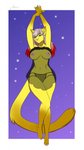 4_toes 5_fingers areola breasts eyebrows eyelashes feet female fingers fur navel nipples solo toes yellow_body yellow_fur amur domestic_cat felid feline felis mammal 2020 digital_media_(artwork) hi_res