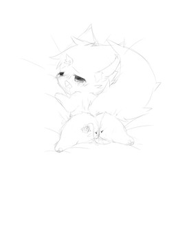 bodily_fluids chibi drooling female kemono open_mouth saliva semi-anthro sex_toy solo vibrator deaic canid canine fox mammal 2018 absurd_res greyscale hi_res monochrome sketch