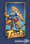 anthro big_breasts biped blonde_hair breasts claws digitigrade female green_eyes hair muscular muscular_female pose toe_claws agonwolfe taiga_(rekidesu) felid mammal pantherine tiger hi_res