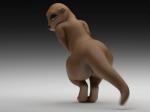 anthro brown_body brown_fur butt dancing female fur half-closed_eyes looking_at_viewer looking_back narrowed_eyes nude seductive shaking_butt simple_background solo thick_thighs wide_hips kazzypoof mammal mustelid otter 3d_(artwork) 3d_animation animated digital_media_(artwork) short_playtime