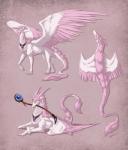 feathered_wings feathers feral fur hair horn pink_body pink_feathers pink_hair pink_horn simple_background smile solo tail white_body white_feathers wings hyhlion mythology dragon feathered_dragon feathered_scalie furred_dragon furred_scalie mythological_creature mythological_scalie scalie 2019 digital_media_(artwork) hi_res