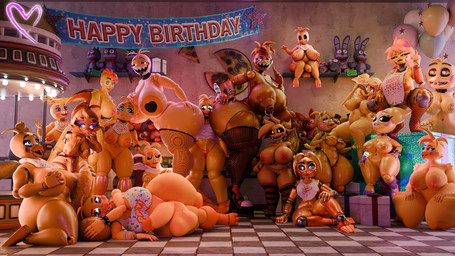 anthro areola ball_worship balls beak between_butts big_balls big_breasts big_butt big_penis body_worship breasts butt clothing eating erection female female/female fishnet_clothing genital_worship genitals gesture group hair hand_gesture herm hug huge_balls huge_breasts huge_butt huge_penis hugging_another hugging_balls humanoid_genitalia humanoid_penis hyper hyper_genitalia hyper_penis intersex intersex/female intersex/intersex kneeling looking_at_viewer lying machine middle_finger nipple_piercing nipples nude open_mouth pasties penis piercing puffy_nipples short_stack sitting size_difference smile tail text thick_penis thick_thighs topwear toy_chica_(disembowell) vulva wide_hips yellow_body anonymousfm cryptiacurves_(modeler) cyanu_(modeler) disembowell_(modeler) geodat_(modeler) jams_nsfw_(modeler) luiske476_(modeler) octal_(modeler) psychojohn2_(modeler) spacebaron_(modeler) thefelixxx_(modeler) five_nights_at_freddy's five_nights_at_freddy's_2 fredina's_nightclub scott_cawthon scottgames bonnie_(fnaf) chica_(fnaf) chiku_(cryptiacurves) cupcake_(fnaf) lovetaste_chica runaboo_chica toy_chica_(eroticphobia) toy_chica_(fnaf) animatronic avian bird chicken galliform gallus_(genus) phasianid robot 16:9 3d_(artwork) 4k absurd_res digital_media_(artwork) english_text hi_res widescreen