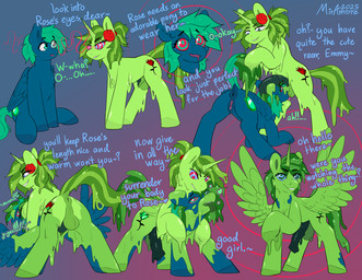 absorption_vore abstract_background animal_genitalia animal_penis anus ball_worship body_worship butt corruption cutie_mark dialogue dominant duo equine_genitalia equine_penis erection feathers female feral flower from_behind_position genital_worship genitals good_girl gynomorph horn hypnosis intersex looking_at_viewer male male/female mane mind_control mounting open_mouth penetration penile penis plant presenting presenting_hindquarters presenting_vulva ringed_eyes rose_(flower) sex sheath simple_background species_transformation spiral spiral_background submissive submissive_female takeover text tongue tongue_out transformation vaginal vaginal_penetration vore vulva wings miramore hasbro my_little_pony mythology rose_thorn_(character) equid equine goo_creature mammal mythological_creature mythological_equine pegasus unicorn digital_media_(artwork) english_text hi_res female_(lore)