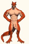 abs anthro balls biceps brown_eyes genitals glans male muscular muscular_male navel nipples nude pecs penis simple_background solo tail white_background buruthebull maxwellshiba mythology dragon_(maxwellshiba) lunjy_(maxwellshiba) dragon mythological_creature mythological_scalie scalie 2:3 3d_(artwork) absurd_res digital_media_(artwork) hi_res