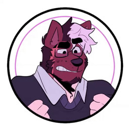 anthro bodily_fluids brown_body brown_ears brown_fur brown_hair clothed clothed_anthro clothed_male clothing collared_shirt eyewear fur glasses hair male male_anthro multicolored_hair nervous nervous_sweat orange_body orange_fur pink_hair shirt simple_background solo sweat teeth topwear two_tone_hair white_background melaisen bau_(melaisen) akita american_akita canid canine canis domestic_dog mammal spitz 1:1 2022 2_frame_animation animated bust_portrait digital_media_(artwork) icon portrait