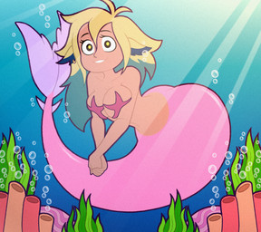 alternate_species breasts bubble female solo starfish_(accessory) starfish_bra underwater water tonyneely disney mermay_2026 the_owl_house vee_(the_owl_house) aquatic asterozoan basilisk_(the_owl_house) echinoderm humanoid starfish digital_drawing_(artwork) digital_media_(artwork) hi_res