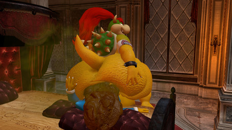 anthro bed bedroom big_butt bracelet butt clothing fart farting_on_face feces furniture hair hand_on_butt hat headgear headwear huge_butt jewelry male nude pillow ponytail pooping pooping_on_another pooping_on_face prince robe royalty scatplay shell smelly smile solo thick_thighs wide_hips kanebrentkoopa tecbuttlovefa mario_bros mythology nintendo bowser_jr. kamek dragon dragon_koopa koopa magikoopa mythological_creature mythological_scalie reptile scalie turtle 16:9 3d_(artwork) 4k absurd_res digital_media_(artwork) hi_res source_filmmaker_(artwork) widescreen