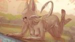 barefoot breasts butt feet female horn nipple_piercing nipples nude piercing solo soranamae final_fantasy final_fantasy_xiv square_enix animal_humanoid au_ra humanoid hybrid lagomorph lagomorph_humanoid leporid_humanoid mammal mammal_humanoid rabbit_humanoid scalie scalie_humanoid