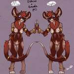 anthro female jewelry acev canid canine canis hybrid mammal mouse murid murine rodent wolf 1:1 absurd_res hi_res model_sheet sibling_(lore) twins_(lore)