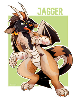angry anthro bandage forked_tongue horn jewelry male mane multiple_piercings paws piercing scales scar scared solo standing tail tongue wings pyrorave mythology jagger canid canine canis demon dragon hybrid mammal mythological_creature mythological_scalie scalie wolf wolfdog hi_res