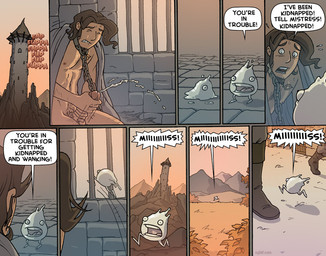 bars bodily_fluids captured castle chain city collar cum dialogue duo_focus erection forest genital_fluids genitals group humanoid_genitalia humanoid_penis kidnapping male masturbation medieval not_furry penile penile_masturbation penis plant prison street text tower tree wood oglaf animate_inanimate cum_creature human mammal comic digital_media_(artwork) english_text