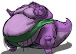 anthro arm_rolls asian_clothing back_rolls belly belly_overhang big_belly big_cheeks chubby_cheeks clothing defensive_stance double_chin east_asian_clothing fat_rolls hair huge_belly huge_thighs japanese_clothing male mawashi moobs morbidly_obese morbidly_obese_anthro morbidly_obese_male nipples obese obese_anthro obese_male overweight overweight_anthro overweight_male purple_body purple_eyes purple_hair simple_background solo sumo sumo_wrestler tail thick_thighs comerboy75 mythology geraldo dragon mythological_creature mythological_scalie scalie 2023 hi_res