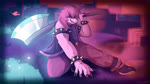 anthro axe biped bracelet clothed clothing detailed_background female footwear glowing glowing_eyes hair holding_object holding_weapon jewelry melee_weapon muscular muscular_female open_mouth pink_hair shoes solo spiked_bracelet spikes teeth weapon nagifur deltarune undertale_(series) susie_(deltarune) scalie 16:9 2020 animated compression_artifacts hi_res high_framerate no_sound short_playtime webm widescreen