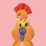 balls big_butt blush butt clothing genitals huge_butt looking_back male penis simple_background solo lxzylux nintendo pokemon generation_5_pokemon pokemon_(species) scrafty 1:1 digital_media_(artwork) hi_res