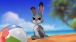 16:9 3d_(artwork) anthro areola beach claws digital_media_(artwork) disney exposure_variation female fur hi_res judy_hopps lagomorph leporid looking_at_viewer mammal navel nipples nude rabbit seaside solo thirteeenth tongue tongue_out wallpaper widescreen zootopia