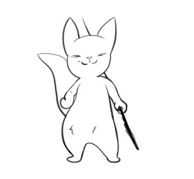 ambiguous_gender anthro black_eyes dancing fur melee_weapon polearm semi-anthro simple_background solo spear weapon white_body white_fur vuchs rain_world videocult survivor_(rain_world) slugcat animated loop low_res
