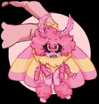 4_arms 4_fingers afro after_transformation alternate_species antennae_(anatomy) anthro biped black_sclera blush eyebrows female fingers fist giant_hand hair insect_wings multi_arm multi_limb open_mouth pink_body pink_hair pink_skin pink_wings raised_eyebrow sharp_teeth simple_background size_difference solo species_transformation teeth transformation transparent_background wings yellow_eyes pixel-chan-doodles my_hero_academia ashido_mina arthropod insect lepidopteran moth rosy_maple_moth 2024 alpha_channel digital_media_(artwork) pixel_(artwork)