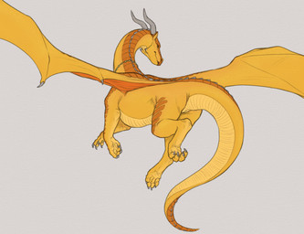 animal_genitalia claws female female_feral feral finger_claws genitals horn jewelry long_neck long_tail membrane_(anatomy) membranous_wings necklace rear_view scales solo tail toe_claws vulva wings yellow_body yellow_scales yaroul mythology wings_of_fire pyrite_(wof) dragon mythological_creature mythological_scalie scalie skywing_(wof) colored hi_res