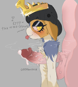 anthro armpit_fetish armpit_hair armpit_play armpit_sex balls beanie blep bodily_fluids body_hair calico_pattern clothing cum cum_on_own_penis cum_on_penis cum_on_self dialogue duo female fur genital_fluids genitals gold_crown grey_background grey_body grey_fur hat headgear headwear homophobic_slur humanoid_genitalia humanoid_penis looking_at_another looking_at_partner looking_back looking_back_at_another looking_back_at_partner male male/female musky_armpit orange_body orange_fur penis penis_in_armpit sex simple_background slim slur sweat sweaty_arms sweaty_balls sweaty_face sweaty_genitalia talking_to_another talking_to_partner tan_body tan_fur text tongue tongue_out yellow_eyes dddanideer epic_games fortnite meow_skulls calico_cat domestic_cat felid feline felis human mammal 2026 digital_drawing_(artwork) digital_media_(artwork) english_description english_text