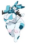 anthro areola areola_slip big_breasts bikini blue_bikini blue_clothing blue_eyebrows blue_hair blue_swimwear breasts clothed clothed_anthro clothed_female clothing clothing_pull curvy_figure eyebrow_through_hair eyebrows eyelashes female female_anthro gun hair holding_gun holding_object holding_ranged_weapon holding_weapon huge_breasts long_ears looking_at_viewer navel ranged_weapon simple_background skimpy smile solo string_bikini swimwear thick_thighs translucent translucent_hair two-piece_swimsuit voluptuous voluptuous_anthro voluptuous_female weapon white_background wide_hipped_anthro wide_hipped_female wide_hips yellow_sclera gyrbdark jade_rabbit_(gyrbdark) lagomorph leporid mammal rabbit 2024 2:3 absurd_res digital_drawing_(artwork) digital_media_(artwork) hi_res