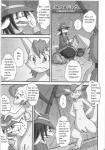 anthro breasts comic dragon duo english_text female genitals greyscale hi_res male male/female mikaduki_karasu monochrome mythological_creature mythological_scalie mythology non-mammal_breasts nude pussy scalie standing tail text translated