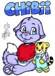 anthro clothing diaper fur male multicolored_body multicolored_fur plushie purple_body purple_fur simple_background solo two_tone_body two_tone_fur white_background white_body white_fur young young_anthro marci_mcadam chibii shimajiro 2007 character_badge_(artwork)